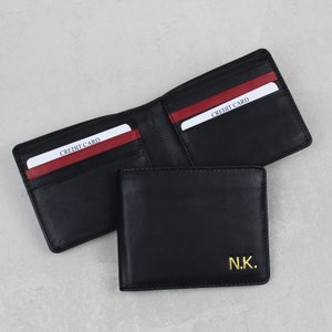 Cartera de cuero suave personalizada para 8 tarjetas o tarjetas de crédito, regalos para él, tarjetero de primera calidad, regalo de oficina de lujo