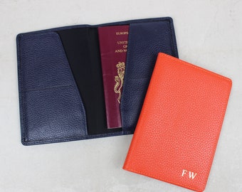 Personalised Leather Passport Case