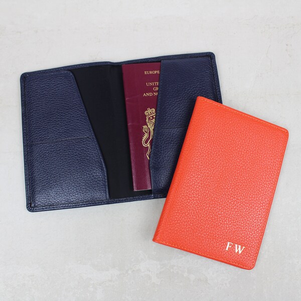 Personalised Leather Passport Case