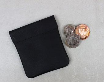 Personalised Leather Coin Purse/Holder, Leather Gift, Mens Gift