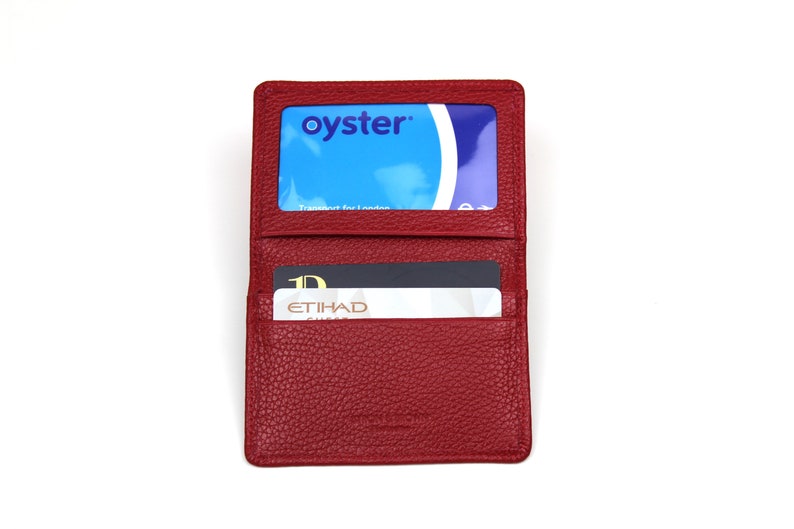 Personalised Leather Travel Card Holder Etsy