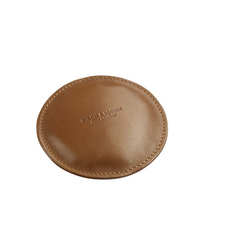 Round Leather Paperweight Etsy