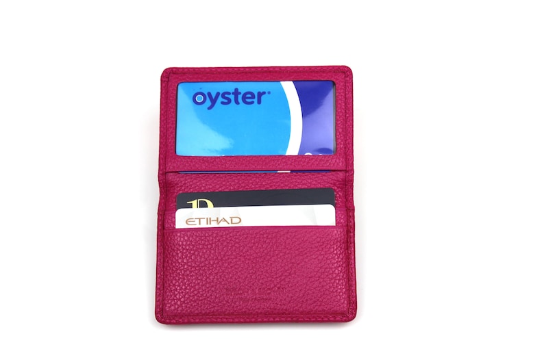 Personalised Leather Travel Card Holder Etsy