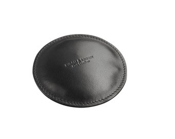 Round Leather Paperweight