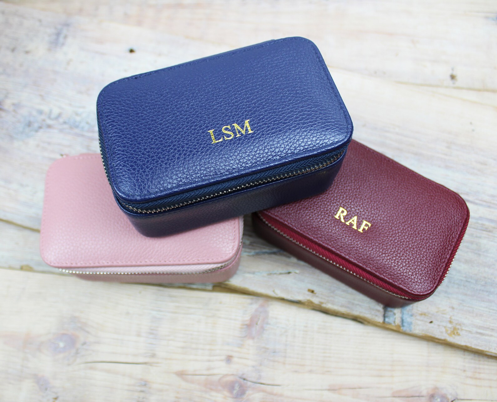 Personalised Leather Travel Jewellery Case Etsy UK