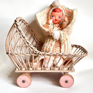 イギリスヴィンテージ 1940年 ドール乳母車 baby carriage 小 1940s Doll Carriage - Etsy