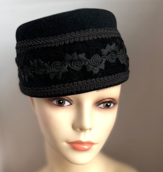 Vintage Pillbox Eric Javits Hat Bespoke Designer … - image 2