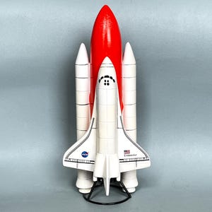 Vintage Space Shuttle Endeavour NASA Memorabilia Full Stack Replica WOOD Model 1992 RARE 1/200 Scale Model Astronomy