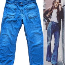 70s Bell Bottom Denim Jeans, Sea Farer Dungaree – The Hip Zipper Nashville