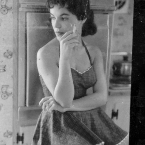 VTG Oro Lame Blusa Cuello Corbata Manga Globo 70s 80s Secretaria