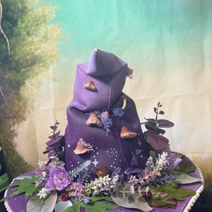 Lavender Wreathe Witch Hat image 5