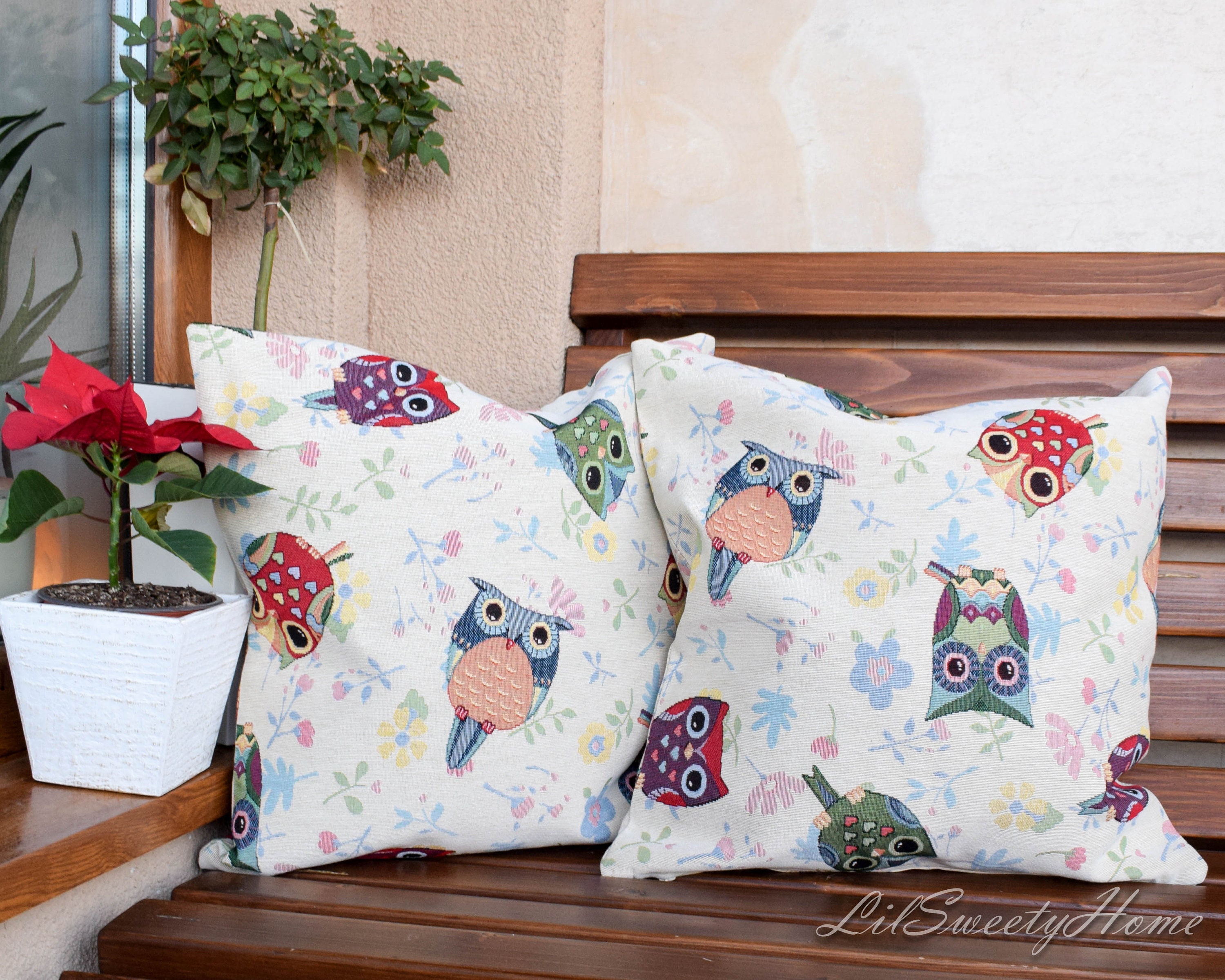 bird themed throw pillows