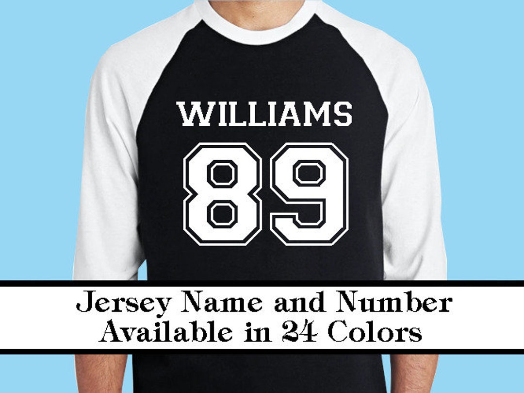 Iron on Jersey Name and Number Personalized Decal Custom Sports Vinyl
