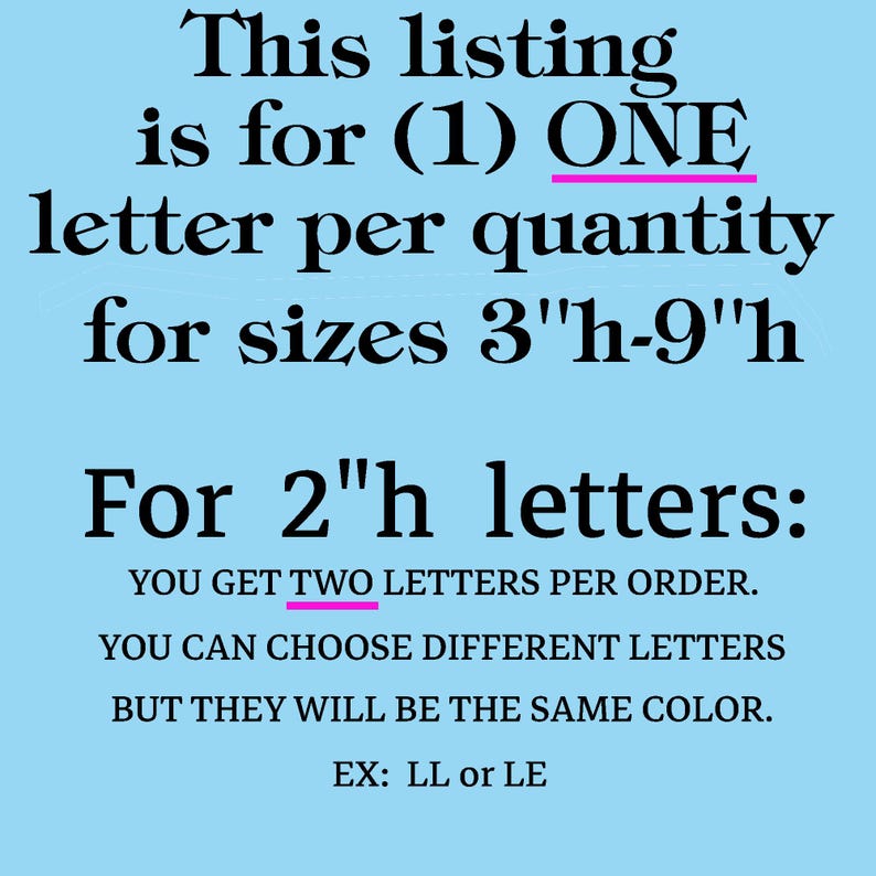 Single Letter Print Font Vinyl IRON ON One Capital letter Monogram decal heat transfer Non-cursive Choose your Color Glitter or Matte image 6
