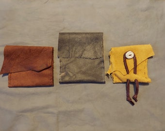 Small Leather Belt Pouches