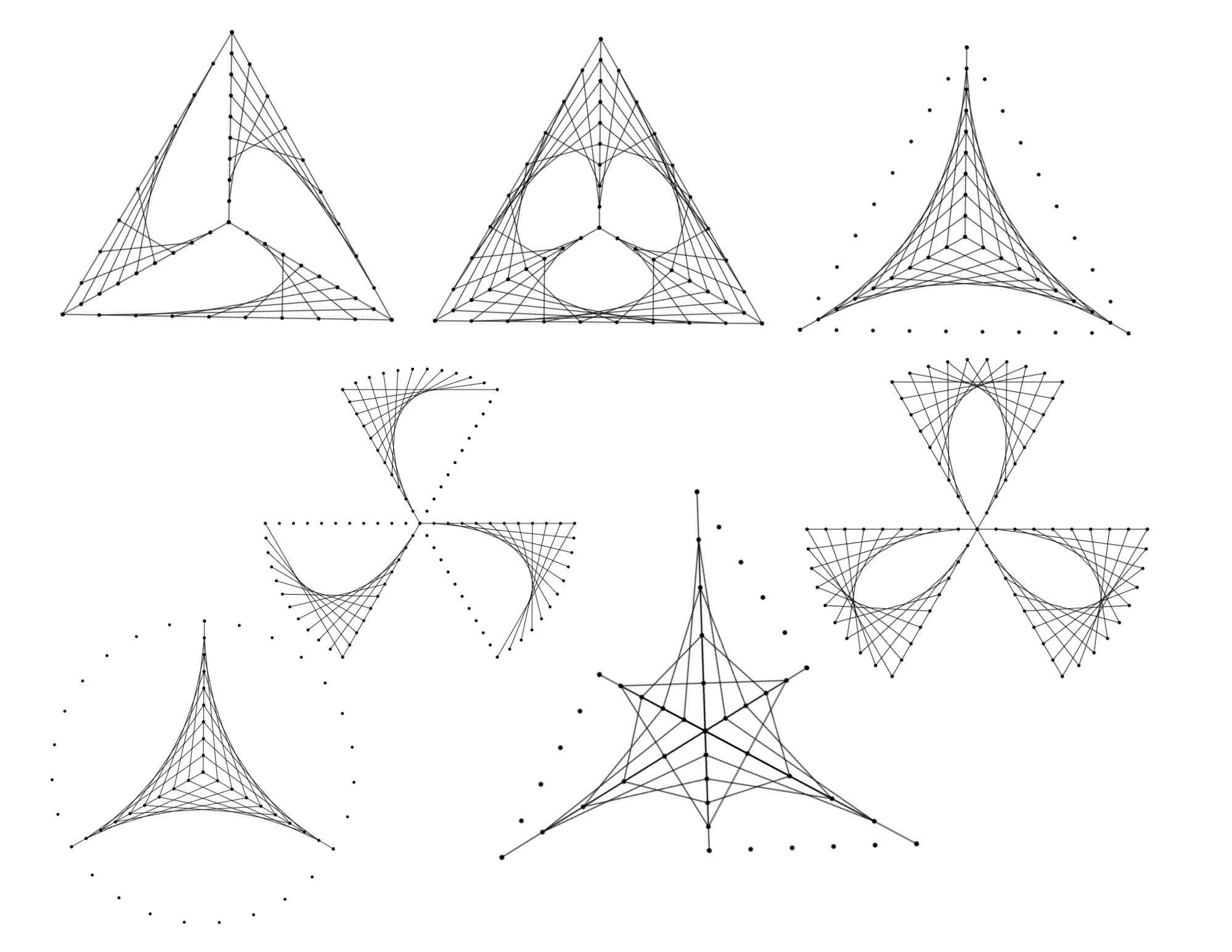 Isometric Stringing Pattern String Art Worksheet Bundle | Geometric Curve Stitching Templates | 3 ...