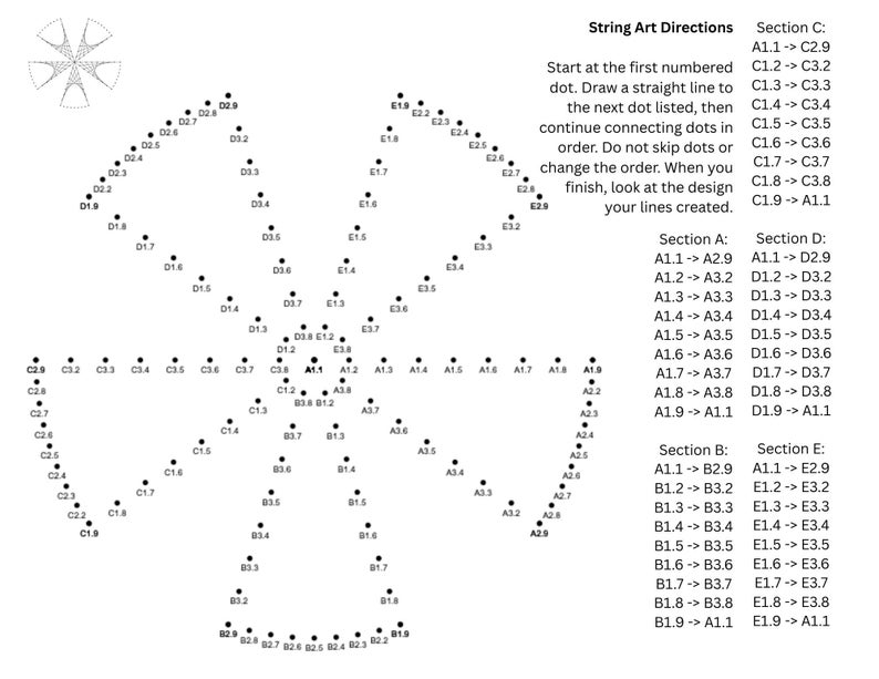 String Art Worksheet Bundle | Curve Stitching, Math Art, 5 Equal ...