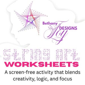String Art Worksheet Bundle | Curve Stitching Math Templates | 4 Equal ...