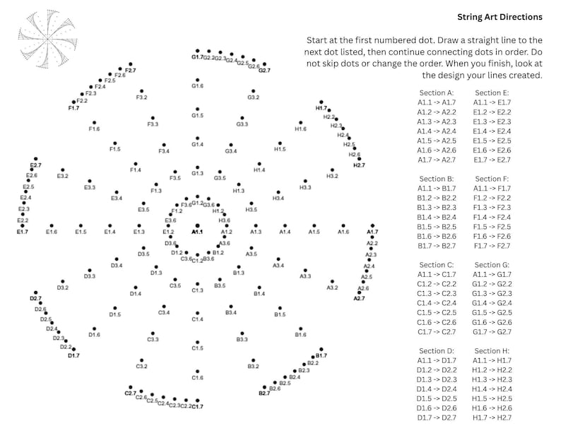 String Art Worksheet Bundle | Curve Stitching Templates | 8 Equal ...