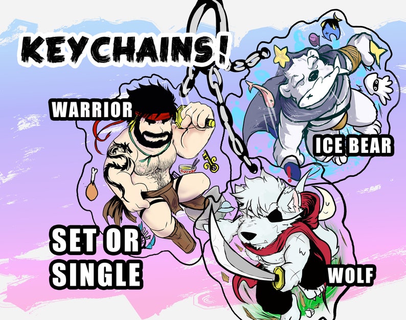 NEW KEYCHAINS WARRIORS 