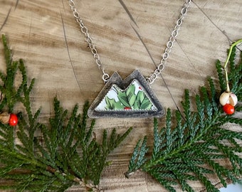 Christmas mountain Necklace