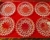 Nachtmann lead crystal Europa Bleikristall pattern coaster set of six 6 in original box