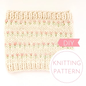 Teeny Tulip Cowl Pattern, Easy Cowl Pattern, (Not a Finished Cowl), Super Bulky Cowl, Tulip Colorwork Pattern, Adult Neckwarmer Cowl