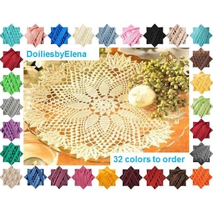 Crochet doily - crochet doilies - Home decor - milky crochet doily - Handmade tablecloth