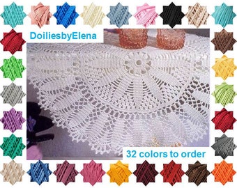 Crochet doily - crochet doilies - Home decor - White crochet doily - Handmade tablecloth