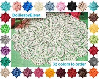 Crochet doily - crochet doilies - Home decor - White crochet doily - Handmade tablecloth