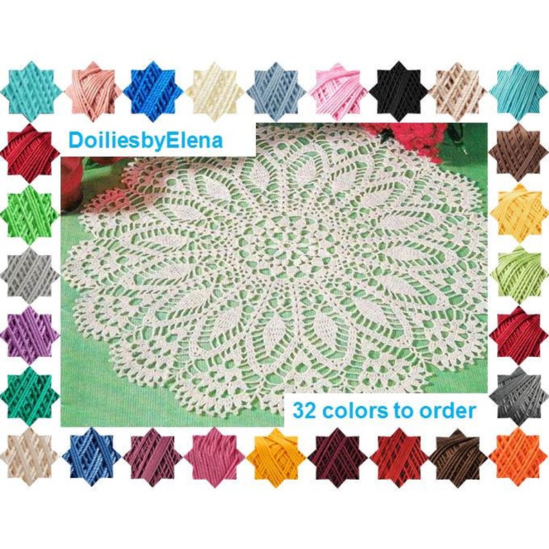 Crochet Doily Crochet Doilies Home Decor White Crochet Etsy