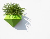 Wall planter Diamond 3D printed Ruby, multiple sizes and colors available