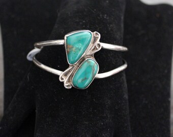 Native American Sterling Silver Turquoise Bracelet