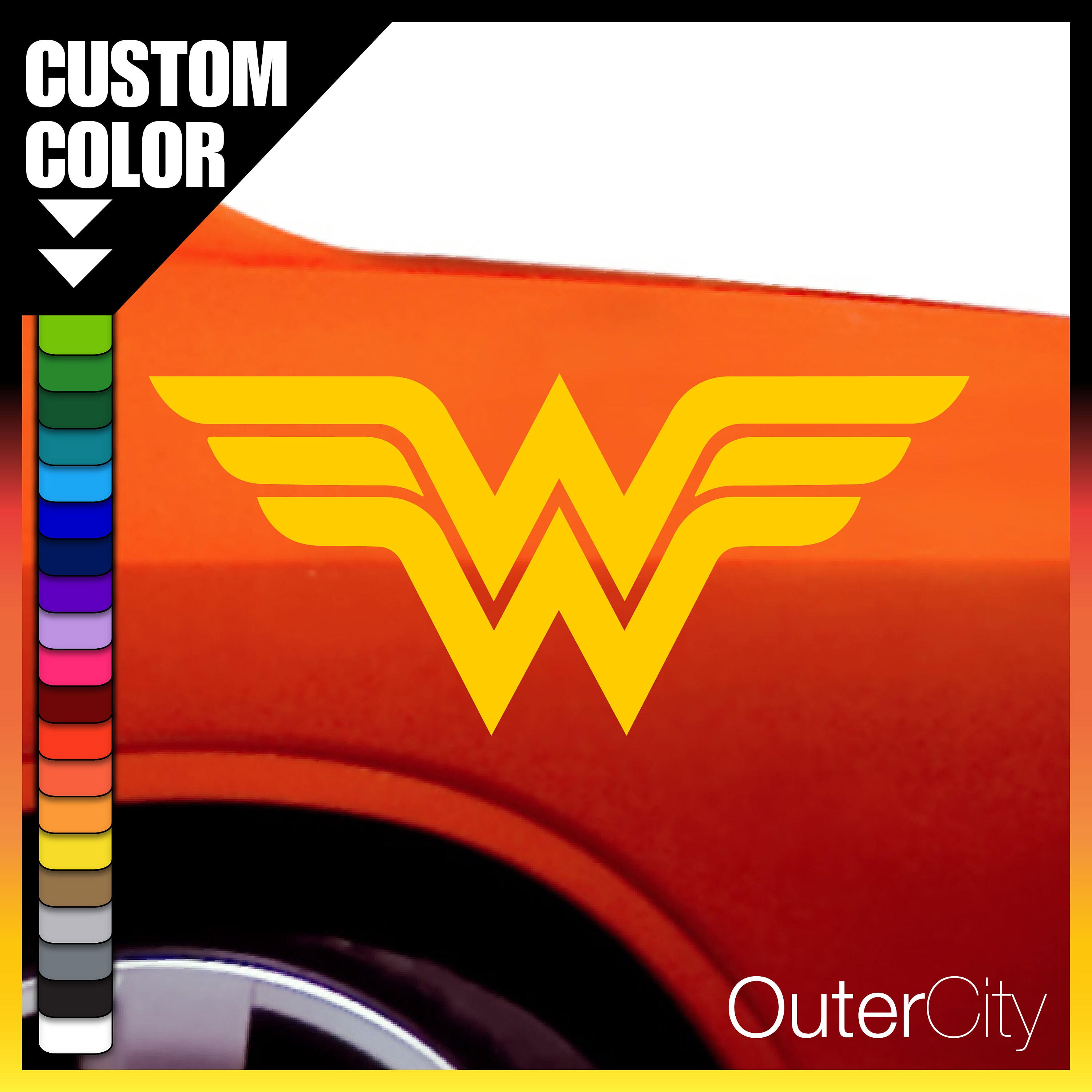 Wonder Woman Decal WonderWoman DC Comic Logo Custom Vinyl | Etsy