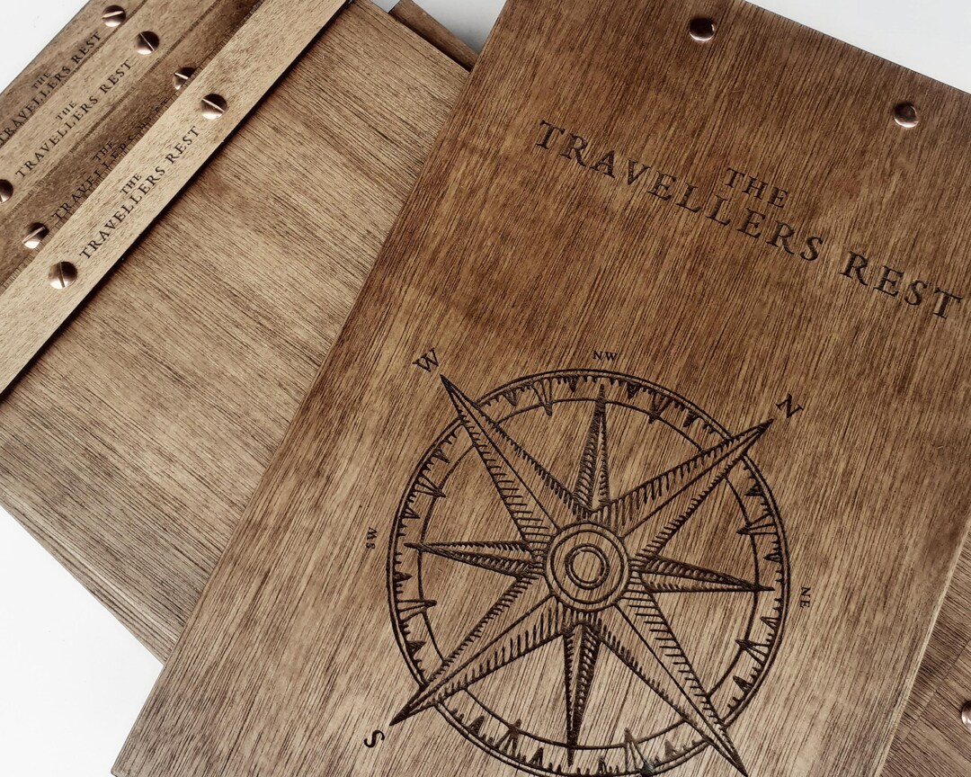 Wooden Menu Clipboards, Multi Packs of 5, Branded Clip Boards, Logo