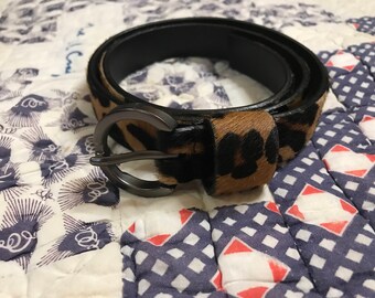 Leopard Print Belt - Etsy