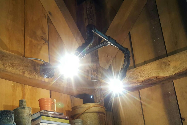Rustic Industrial Track Lighting Wall Spot Ul Image 0