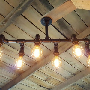 Industriebeleuchtung - Kronleuchter, Stagger Steampunk, UL LISTED, Bauernhausbeleuchtung, Eisenrohrlicht, moderne Industriebeleuchtung