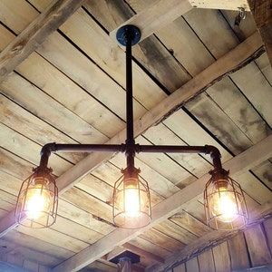 Industrial Lighting Pool Table light, UL LISTED, Modern Industrial Pipe Light, Pool Table Lighting, Man Cave, Steampunk