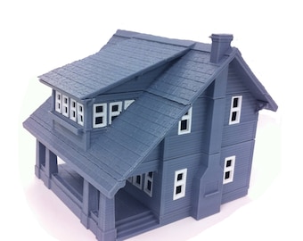 Miniature Sears Kit House, 3D Printed , Sunbeam Model, Bungalow, Sears Roebuck, 1922 - 1926, Architectural Model, Historic House, Home Decor