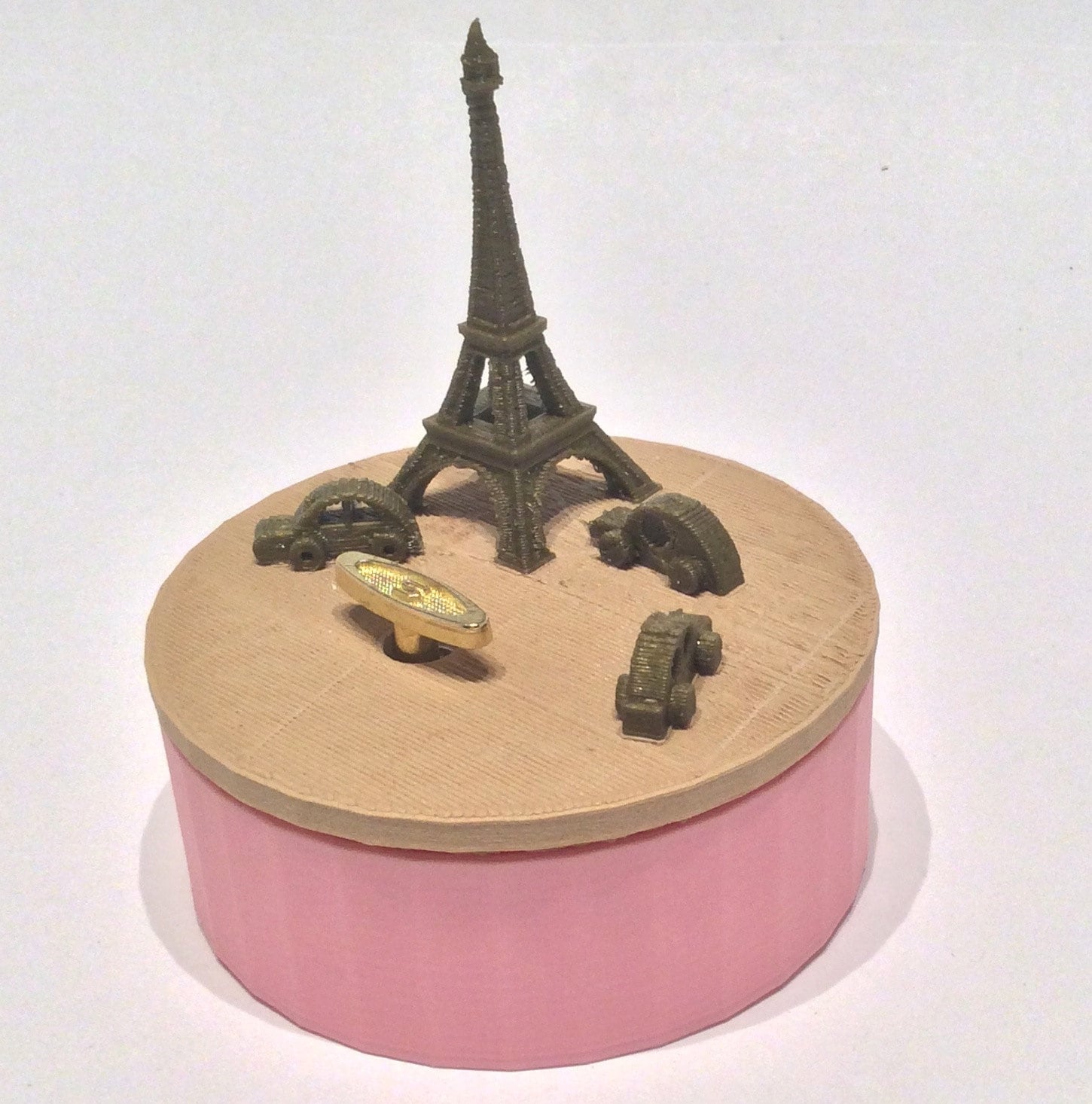 Paris Music Box 3D Printed , “you Are My Sunshine”, Musical Box, Music ...