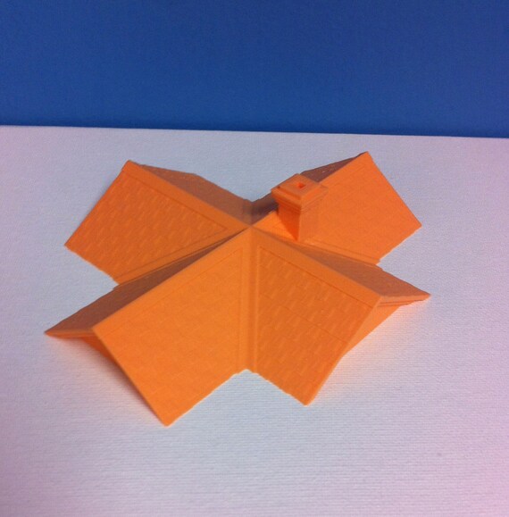 Miniature Sears Kit House 3d Printed Westly Model Bungalow Sears Roebuck 1919 Architectural Model Historic House Home Decor Orange