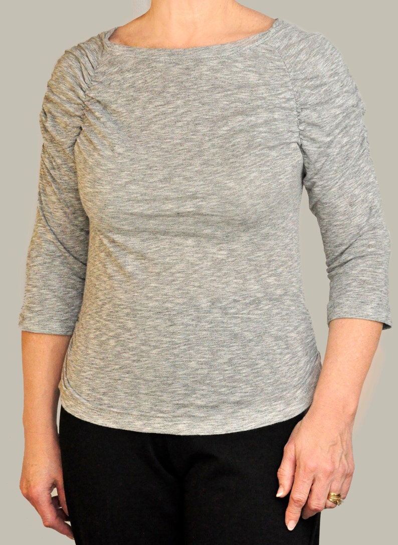 Shirring Knit Top Pattern PDF Instant Download Sewing Etsy