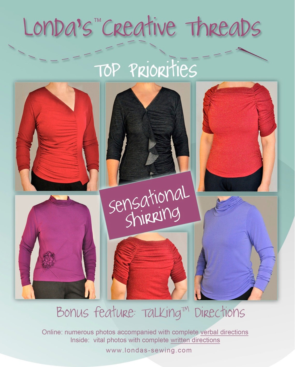 Shirring Knit Top pattern PDF Instant Download Sewing Etsy