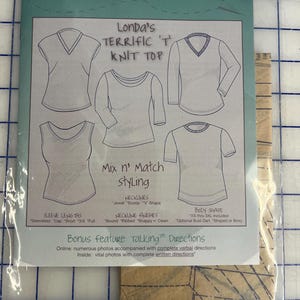 Womens Sewing Pattern, Basic Knit Top PDF Instant Download Sewing Pattern, Ladies Pattern,  Knit Sewing Pattern, Pattern, Londa Pattern