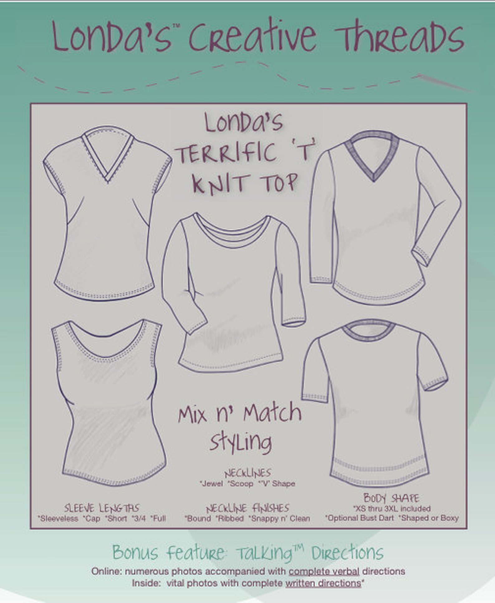 Top Sewing Pattern Knit Fabric Pattern Knit Top Sewing Etsy