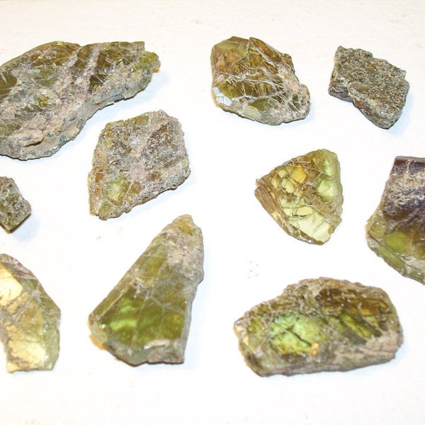 Titanite - Sphene - Crystal Stones - Creativity Gifts - Calming Crystals - Solar Plexus, Heart, Third Eye, Crown Chakra - Intuition Healing