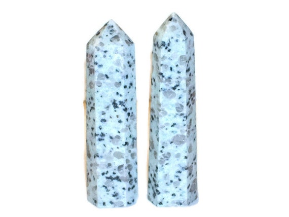 White Astrophyllite Crystal Obelisk - Tower Points - Wand - Calming Grounding Protection Transformation Stones - Astral Travel  2.75-3.50" L