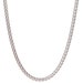 019 Rhodium Plated Box Chain Necklace (1.0mm)