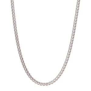 925 Solid Sterling Silver 2MM  Franco Chain Necklace - Multiple Sizes Available